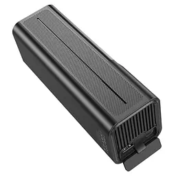 Портативний повітряний насос HOCO ZP7, до 10 атм, вбудований акумулятор 5000mAh, ліхтарик, Black, Box - мініатюра 4
