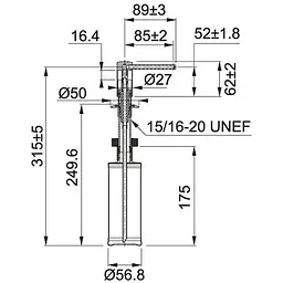 Дозатор для кухонного миття Franke Comfort 119.0578.750 - мініатюра 2