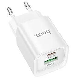 МЗП Hoco C147A PD20W+QC3.0 (1USB-A/1C) White - мініатюра 2