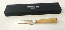 Ніж для чищення овочів Damascus DK-OK 4008 AUS-10 9 см Дамаська сталь 67 шарів - мініатюра 7