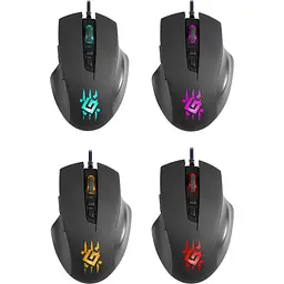 Мишка Defender Wolverine GM-700L ігрова RGB, 7 кн., 12800 dpi, чорна - мініатюра 8