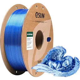 Пластик для 3D-принтера eSUN ePLA-Silk Magic 1кг, 1.75мм, Blue Silver (EPLA-SILKMAGIC-P175US1) - мініатюра 5