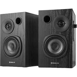 Колонки 2.0 Real-El S-235 Black, 2 x 9 Вт, МДФ, живлення від 220V, керування збоку