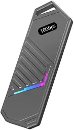 Кишеня зовнішня Dynamode, Dark Grey, M.2, Type-C 3.2 Gen2, 1xM.2 NVMe / SATA, формат 2230/2242/2260/2280 (DM-CAD-SSD14-N)