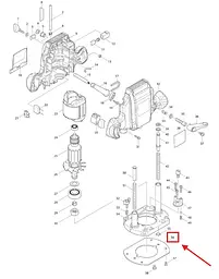 Опорна плита фрезера Makita RP0900 (450819-1) - мініатюра 2