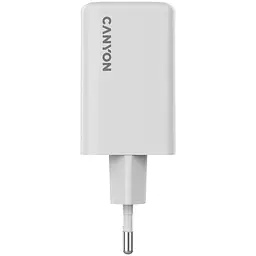 Зарядний пристрій Canyon CU65ACC GaN 65 Вт 2xPD 1xQC EU білий (CNS-CUW65ACC) - мініатюра 2