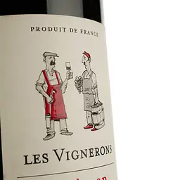 Вино Les Vignerons Carignah Syrah, червоне, сухе, 0,75 л - мініатюра 3