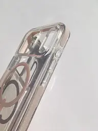 Чохол протиударний для iPhone 17 Pro Max ZAGG Gear4 Santa Cruz MagSafe KS Clear Case Прозорий з підставкою Рожевий - мініатюра 4