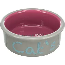 Миска Trixie для котів подвійна на металевій підставці керамічна 12 см 2х300 мл - мініатюра 3