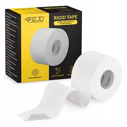 Стрічка кінезіологічна (кінезіо тейп) 4FIZJO Rigid Tape 3.8 см x 10 м жорстка White (P-5905973400817) - мініатюра 1