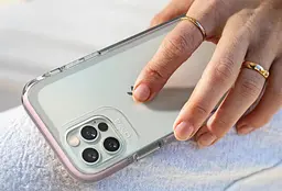 Протиударний прозорий чохол GEAR4 Piccadilly D3O з антимікробним покриттям для iPhone 11 Pro Max (6.5") Pink + Transparent - мініатюра 7