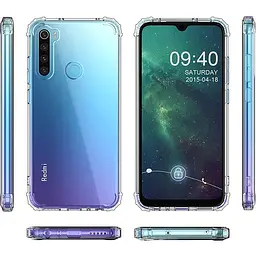 Панель BeCover Anti-Shock для Xiaomi Redmi Note 8 2019 / Note 8 2021 Clear (704368) - мініатюра 3
