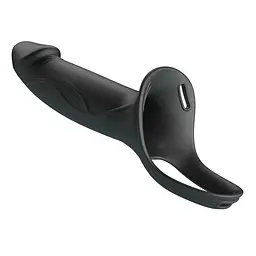 Порожнистий страпон Pretty Love Strap-On Harness Hollow, 25 см (чорний) - мініатюра 3