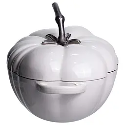 Каструля чавунна емальована Iron Tomato 2,5 л, білий Yongkang HP-FLG-20 BEIGE - мініатюра 4