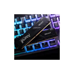 Модуль пам'яті для комп'ютера DDR4 16GB (2x8GB) 3200 MHz Black Kingston Fury (ex.HyperX) (KF432C16BBK2/16WP) - мініатюра 9