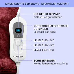 Електрична ковдра Klarstein Dr.Watson XL 180 x 130 (10031657) - мініатюра 6