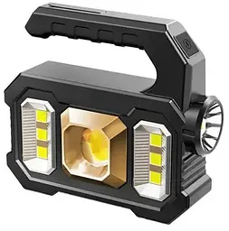 Ліхтар переносний акумуляторний Kejia KJ-208 повербанк сонячна панель робота від батарейок - мініатюра 3