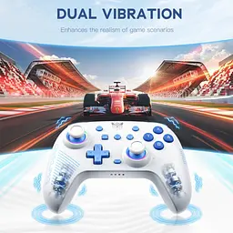 Геймпад Onikuma бездротовий M10 Pro для ПК PS4 PS5 Xbox універсальний акумуляторний джойстик з вібрацією та RGB підсвіткою - мініатюра 10