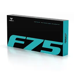 Механічна ігрова клавіатура AULA F75 Mechanical Black KRGD Blue switch ENG/UKR - мініатюра 7
