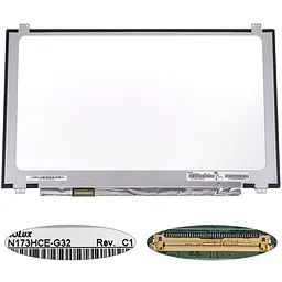 Матриця 17.3" N173HCE-G32 (1920 * 1080 40pin (eDP IPS (!!!) 120HZ колір 16.7M 99% sRGB) LED SLIM (вертикальні вушка)