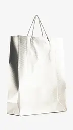 Пакет Новорічний подарунковий 755L Срібний shop (2000999293276)