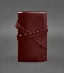 Шкіряний блокнот (Софт-бук) 1.0 бордовий