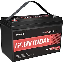 Акумулятор Dumfume LiFePO4 12V (12.8V/100Ah/1280Wh) (Dumfume-12,8V/100Ah) [164634]
