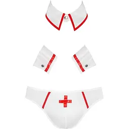 Еротичний чоловічий костюм Passion 037 Set Gregory white L/XL - мініатюра 3