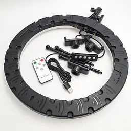 Кільцева LED лампа з пультом 36см RGB 8 кольорів кільцеве світло RING LIGHT MJ36 - мініатюра 4