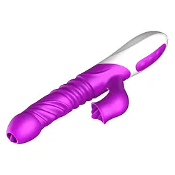 Вібратор Silicone Vibrator, USB, 10 Function &Thrusting Function, Heating - мініатюра 7