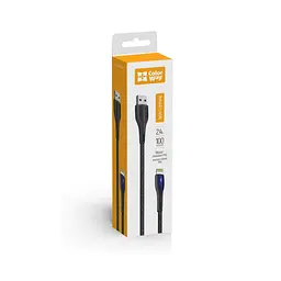 Дата кабель USB 2.0 AM to Lightning 1.0m led black ColorWay (CW-CBUL034-BK) - мініатюра 5