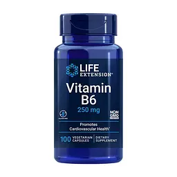 Вітамін В6 (піридоксин HCl) Life Extension Vitamin B6 250 mg, 100 вегакапсул