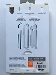 Протиударний прозорий чохол GEAR4 Piccadilly D3O з антимікробним покриттям для Samsung Galaxy S10e Clear Black - мініатюра 2
