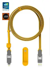 Кабель Rolling Square 6in1, inCharge XL 2 м, жовтий (XLM03R)