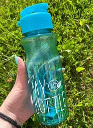 Пляшка для води та напоїв My Bottle 600 мл дорожня пластикова Блакитна - мініатюра 2