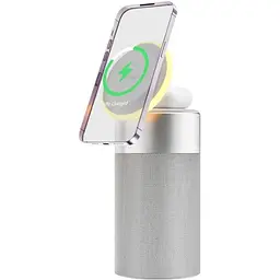 БЗП Wiwu Wi-W022 3 in 1 Wireless Charger+Bluetooth Speaker White