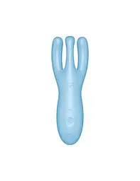 Кліторальний смарт-вібратор Satisfyer Threesome 4 Blue з трьома пальчиками