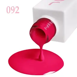 Гель-лак для нігтів неоновий рожевий 092 емаль JOIA vegan 6 мл - мініатюра 3