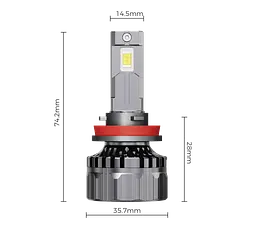 Комплект світлодіодних ламп Infolight M1 H11 55W - мініатюра 7