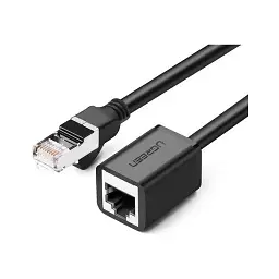 Патч-корд 5м F/UTP cat 6 RJ-45 extension black Ugreen (U_11283) - мініатюра 2