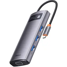 Usb-Хаб адаптер Baseus Metal Gleam Series 7-in-1 Type-C (WKWG020113)