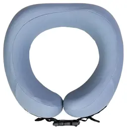 Подушка для шиї Yiwu U-подібна Memory Foam 22х20х11 см блакитна - мініатюра 2