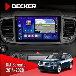 Штатна магнітола KIA Sorento 2014-2020 Decker D10-009 4x64, DSP, 4G, 2k Decker (НФ-00008285)