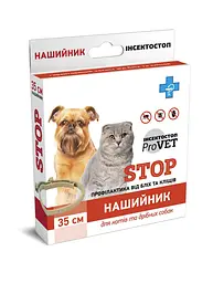 Нашийник для котів та собак ProVET Інсектостоп 35 см від зовнішніх паразитів