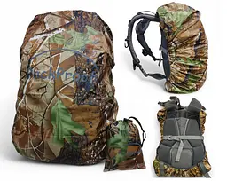 Чохол для рюкзака 60 л PackProof зі стропою лісовий камуфляж