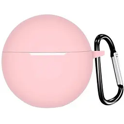 Чохол-накладка DK для Oppo Enco Buds 2 W14 Silicone Candy Friendly з карабіном (016044) (pink)