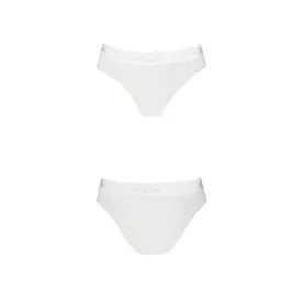 Трусики з прозорою вставкою Passion PS002 PANTIES XL, white - мініатюра 4