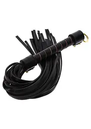 BDSM флогер Taboom Vogue Studded Whip 54 см чорний - мініатюра 7