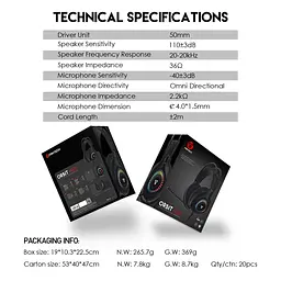 Ігрові Навушники Fantech HG25 Orbit Чорний - мініатюра 3