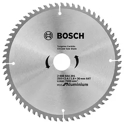 Диск пиляльний Professional Eco for Aluminium 210x2.4x30-64T Bosch hoz0013971